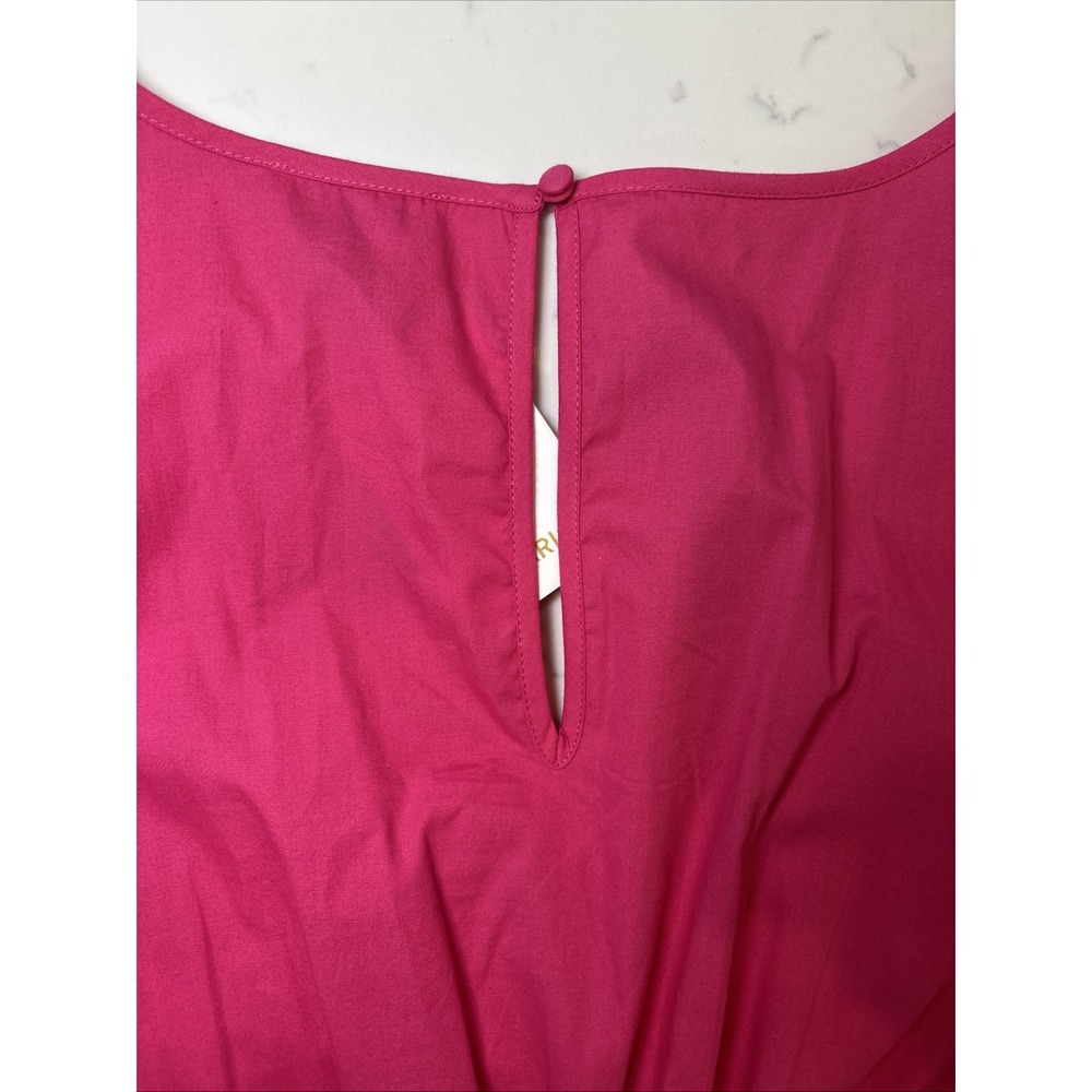 SugarLips In A Heartbeat Color Block Dress Tiered Ruffle Flare Pink Red‎ LG New - Picture 8 of 10